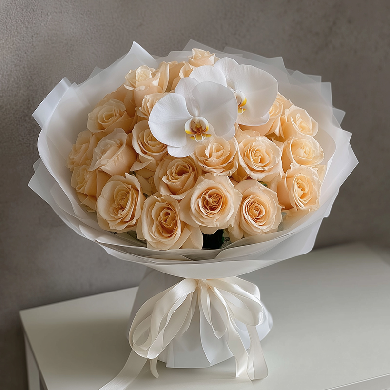 How to write the congratulatory message on the opening flower basket of an Inverness beauty salon?